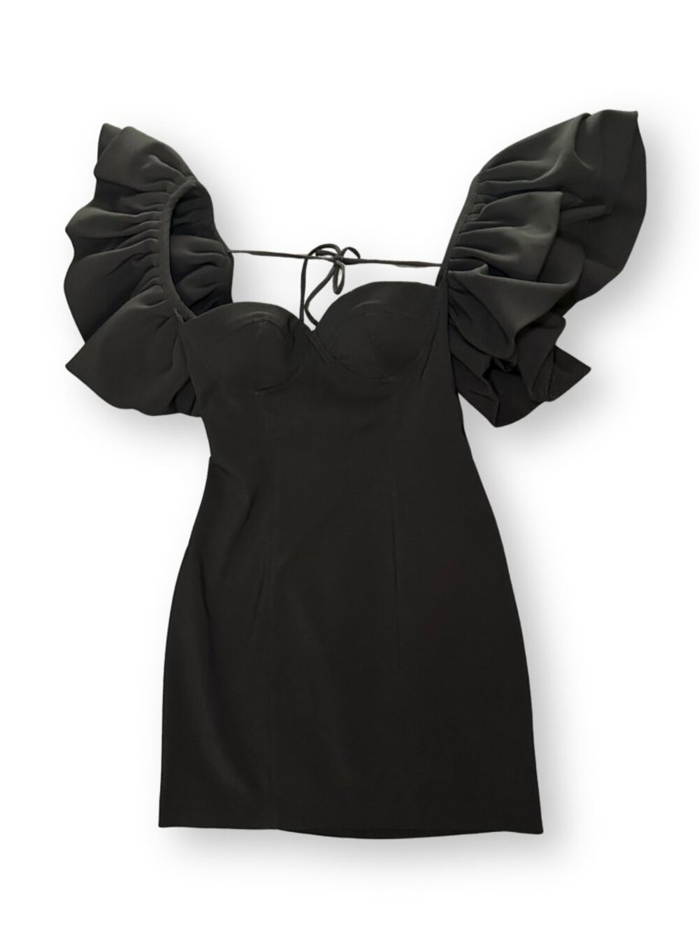 Zara Dramatic Puff Sleeve Mini Dress – Size Medium